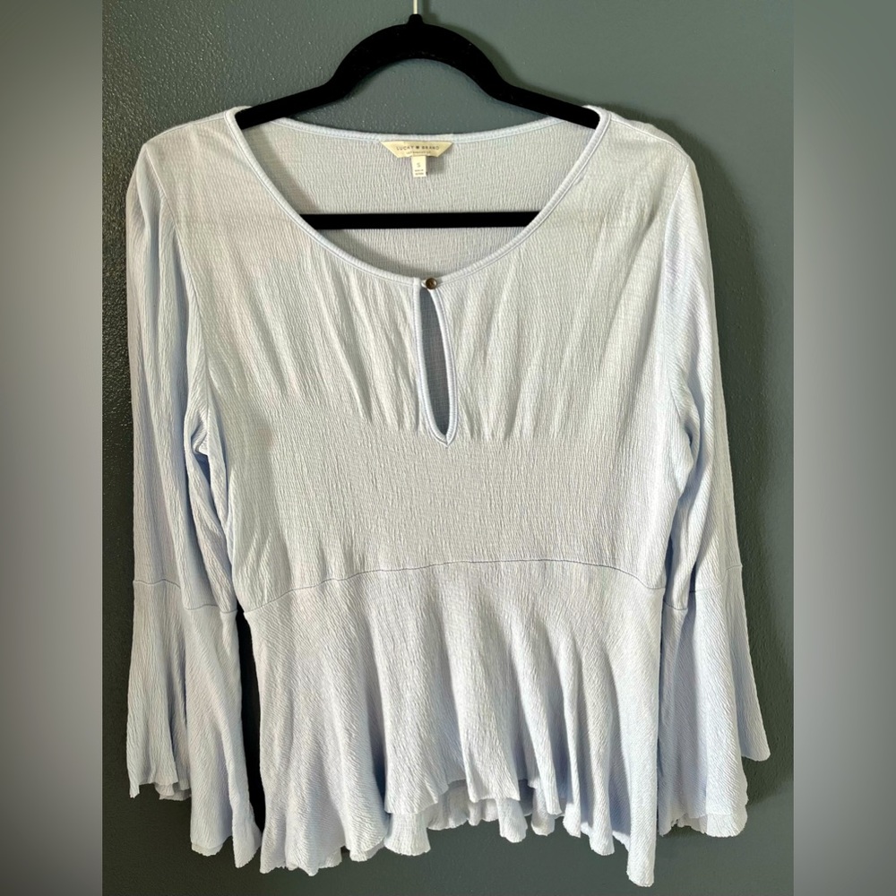 Lucky flowy light blue top